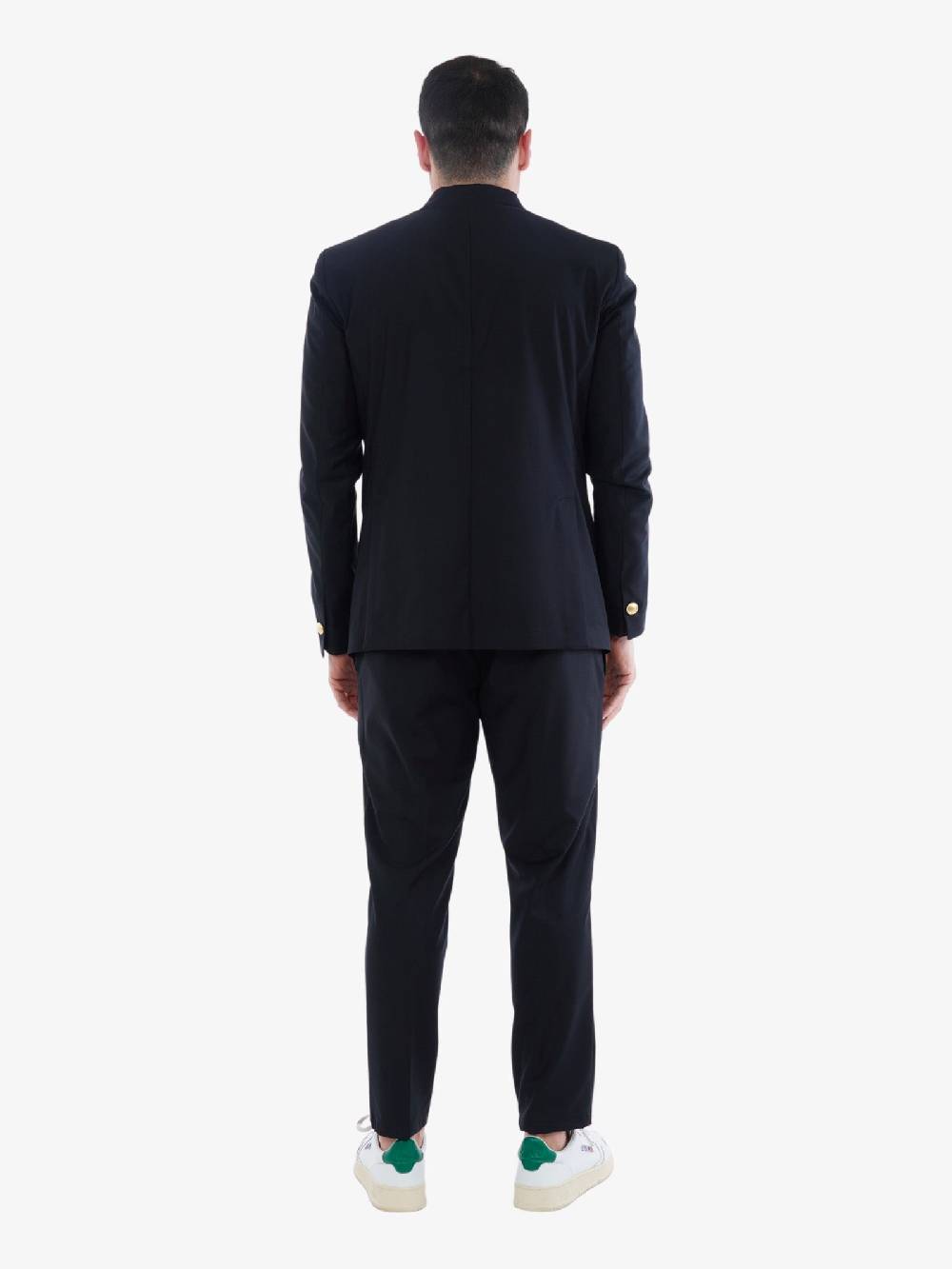 MARSEM Completo Elegante Doppiopetto Uomo Nero/oro