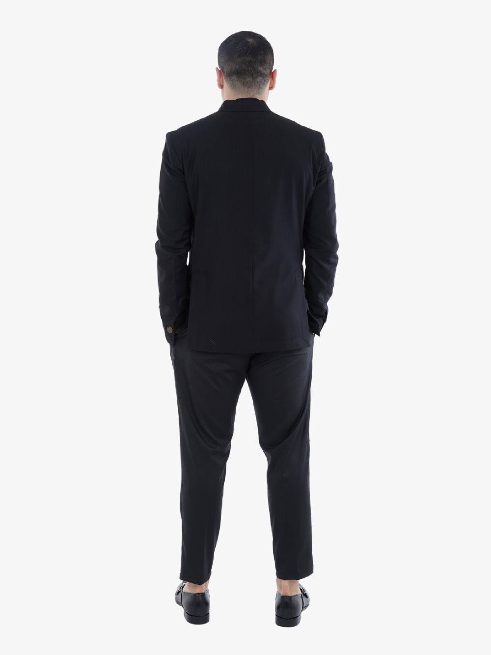 MARSEM Completo Elegante Monopetto Uomo Nero