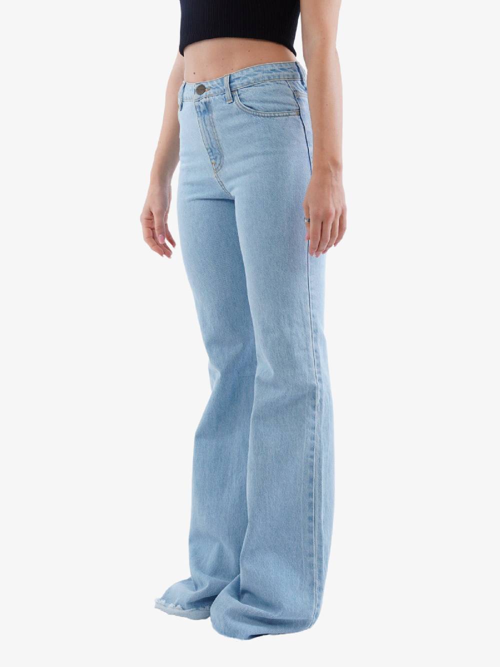 MARSEM Jeans A Gamba Larga Donna Denim