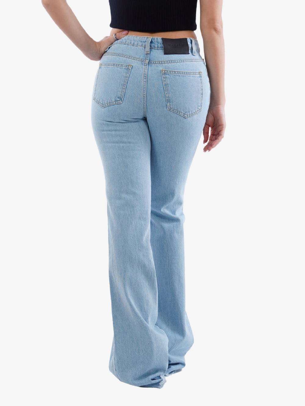 MARSEM Jeans A Gamba Larga Donna Denim