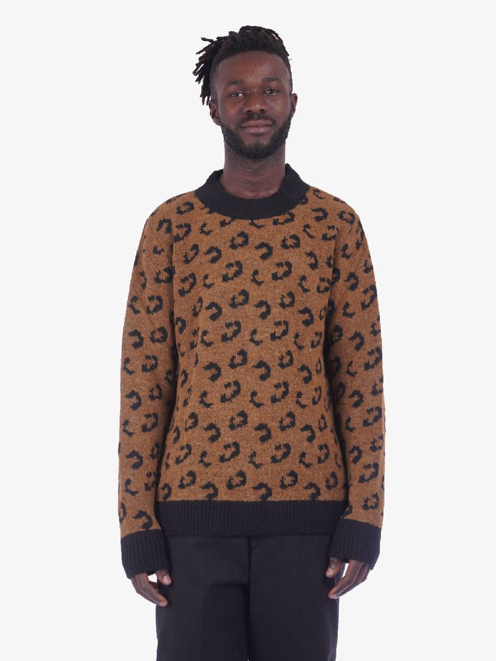 MARSEM Maglione In Misto Lana Uomo Marrone