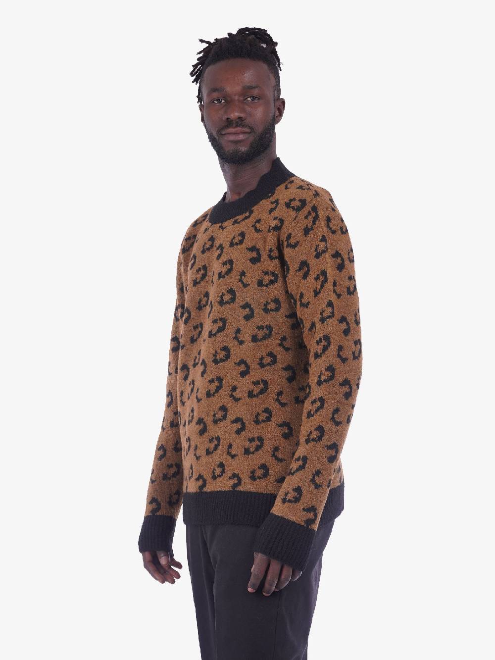 MARSEM Maglione In Misto Lana Uomo Marrone