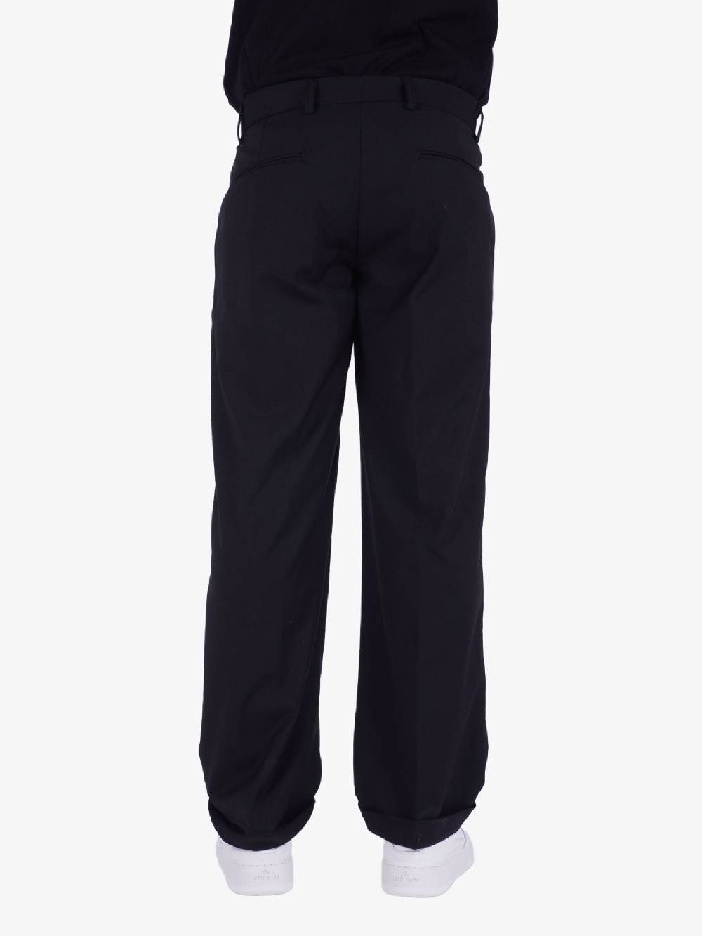 MARSEM Pantalone A Gamba Dritta Uomo Nero