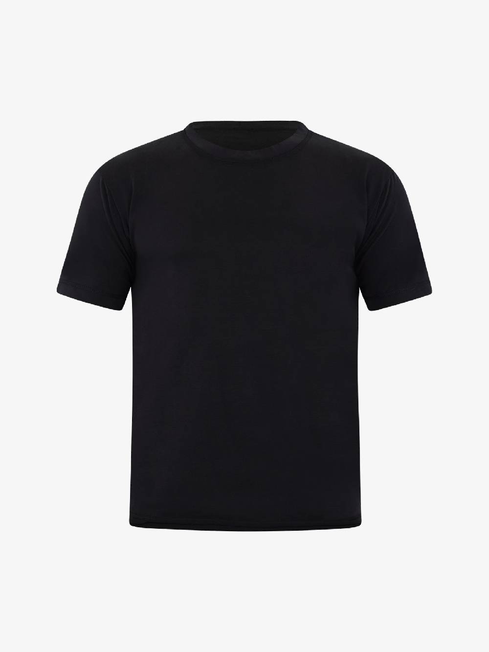 MARSEM T-shirt Girocollo EMA-VIS10 Uomo Modal Nero