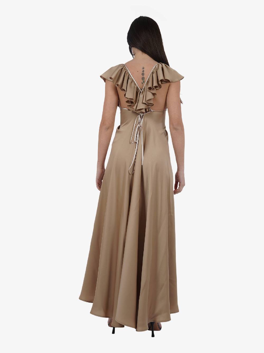 MERCI Abito Lungo ABM01 Donna Beige