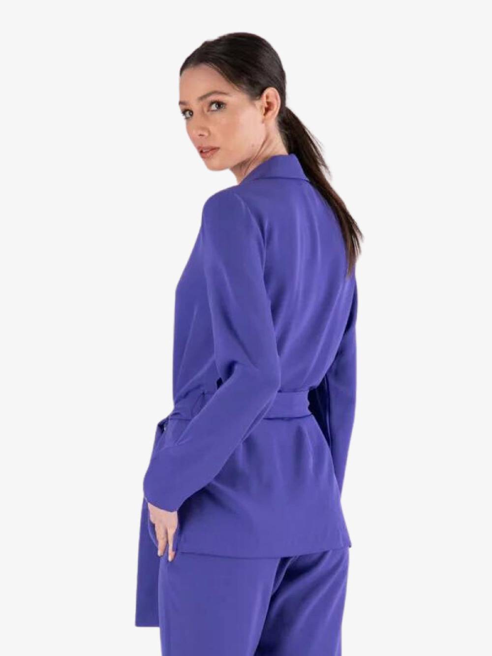 MERCI Blazer Donna In Poliestere Viola MH129U