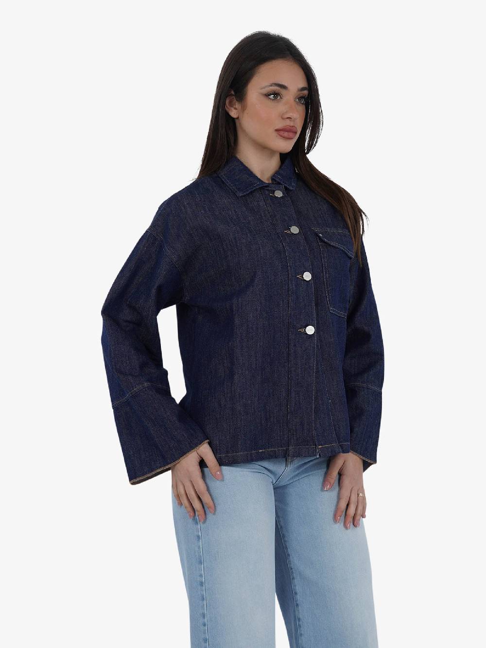 MERCI Giubbotto LOU24 Donna Cotone Denim