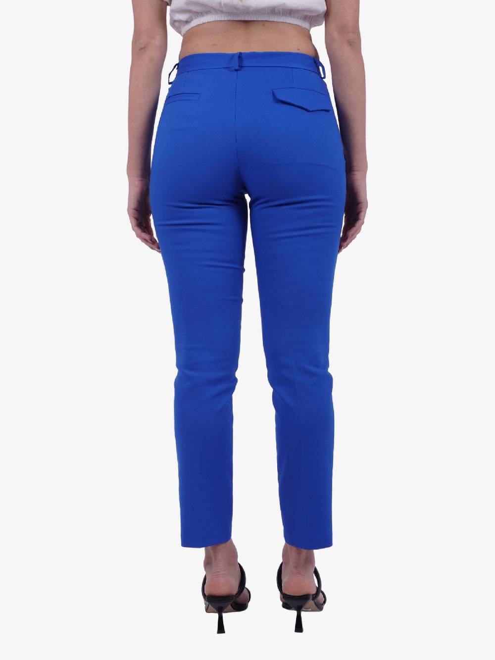 MERCI Pantalone Donna A Sigaretta Blu Oceano