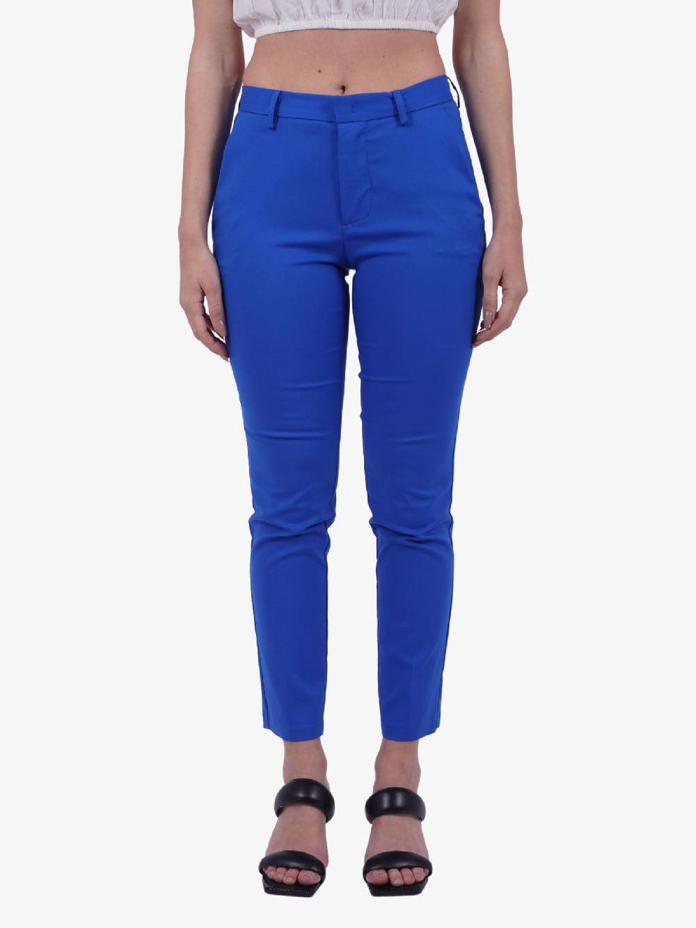 MERCI Pantalone donna a sigaretta blu oceano