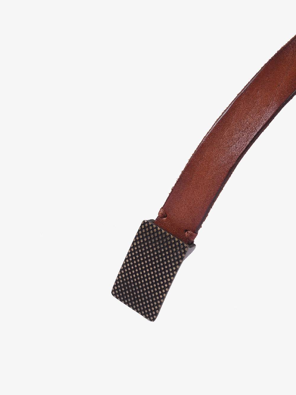 MESSAGERIE Cintura Cuoio Morbido Uomo Marrone