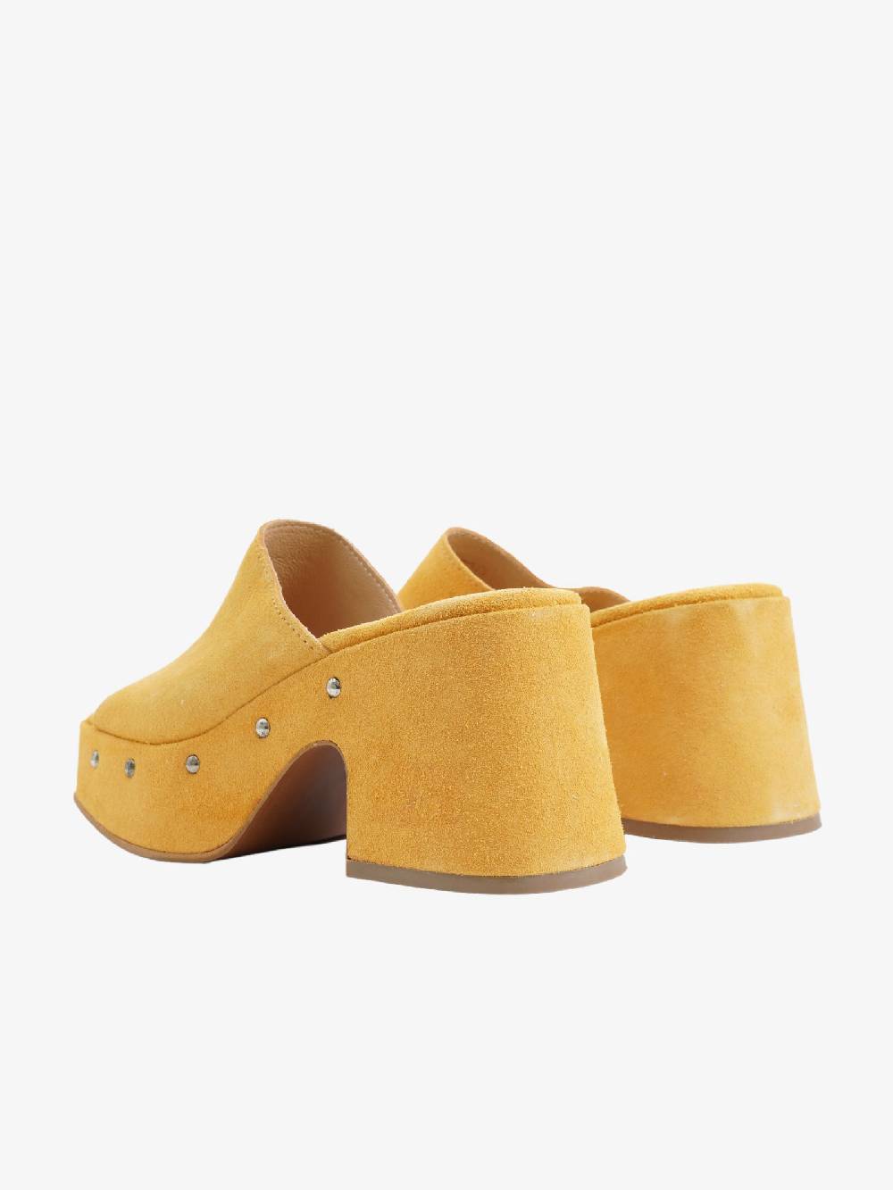 MJUS Sandalo Sabot T55001 Donna In Camoscio Senape