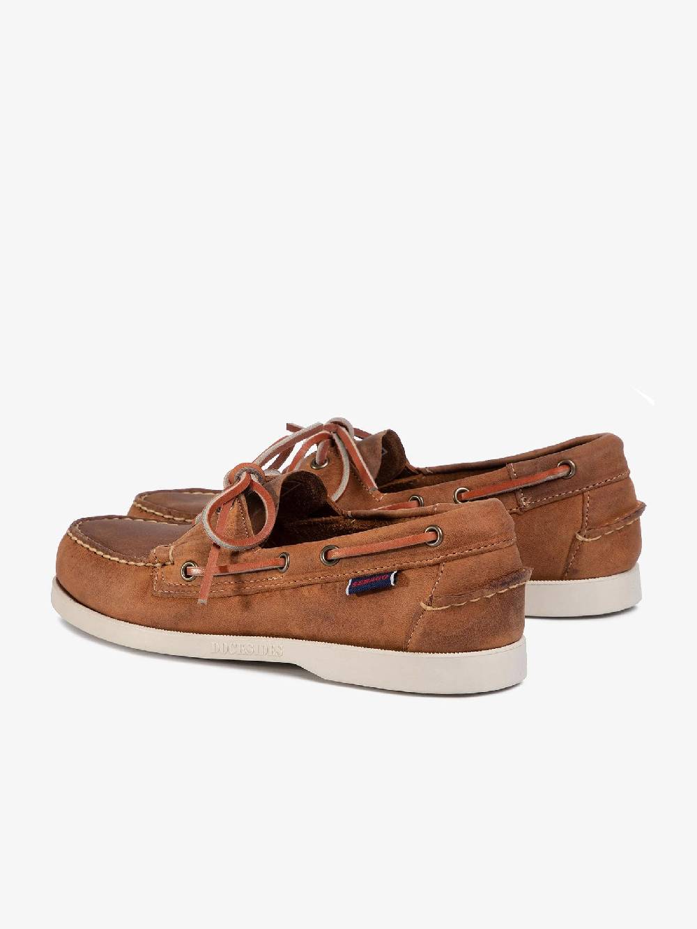 SEBAGO Mocassino Docksides Portland Crazy H 70015H0 Uomo In Pelle Marrone