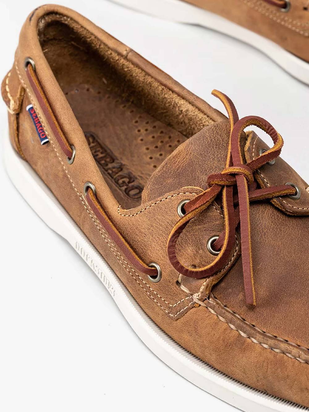 SEBAGO Mocassino Docksides Portland Crazy H 70015H0 Uomo In Pelle Marrone