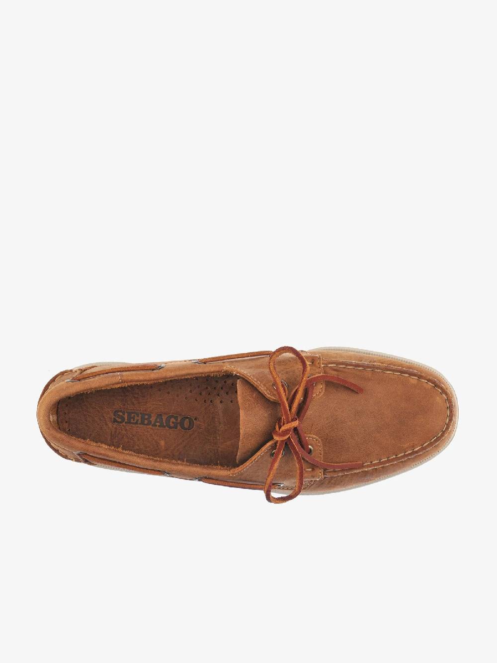 SEBAGO Mocassino Docksides Portland Crazy H 70015H0 Uomo In Pelle Marrone
