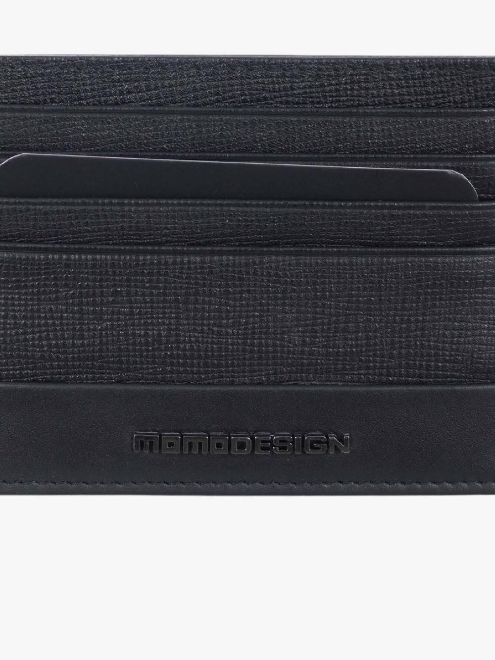 MOMO DESIGN Portacarte MO-25SA Uomo In Pelle Nero