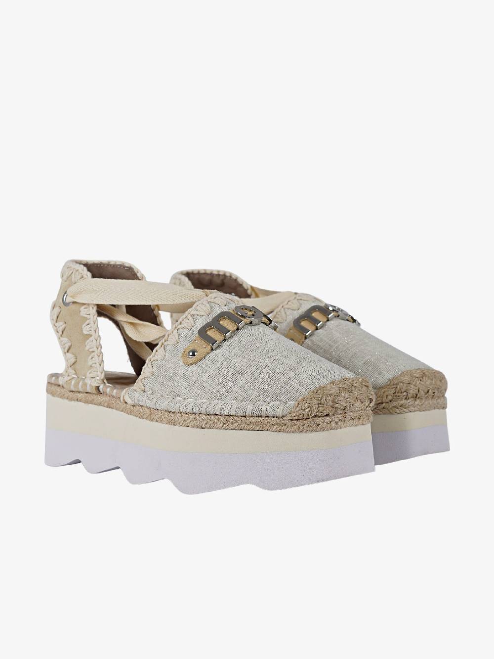 MOU Sandali 01 Platform Donna Beige