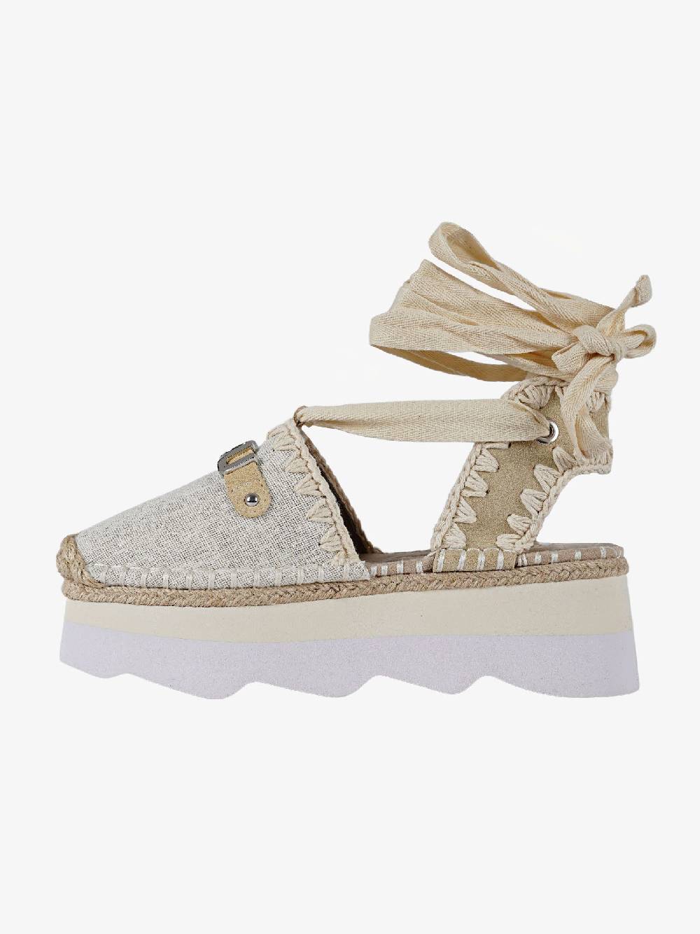 MOU Sandali 01 Platform Donna Beige