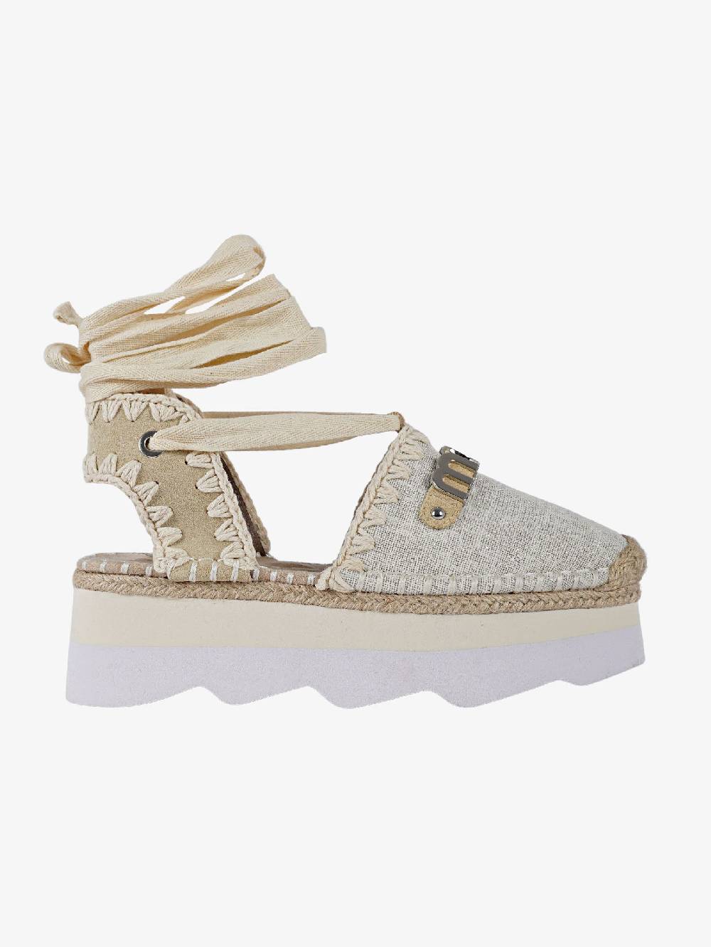 MOU Sandali 01 Platform donna beige