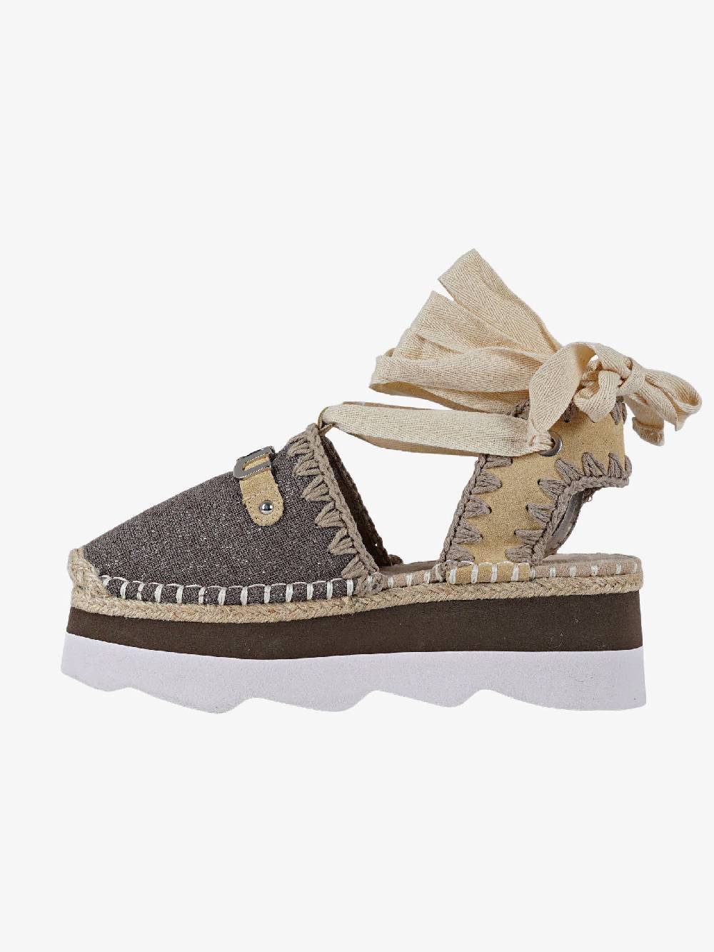 MOU Sandali 01 Platform Donna Grigio