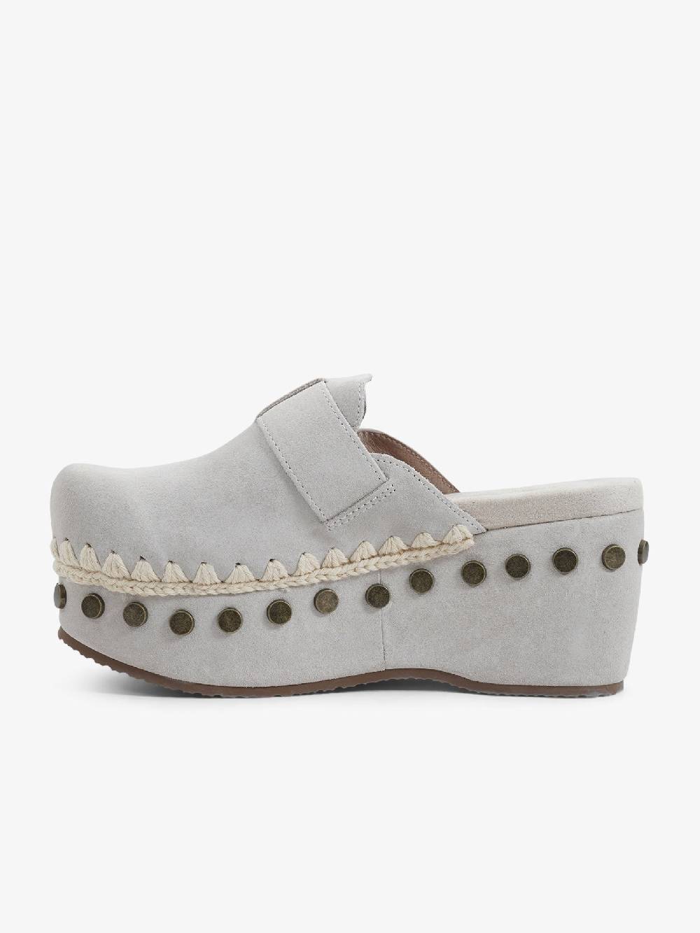 MOU Sandali Sabot SW611001 Donna In Camoscio Beige