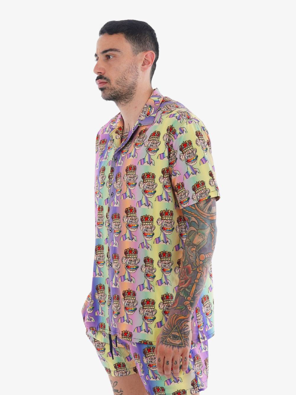 MOVE BEACHWEAR Camicia Bowling - S5 Uomo Multicolore