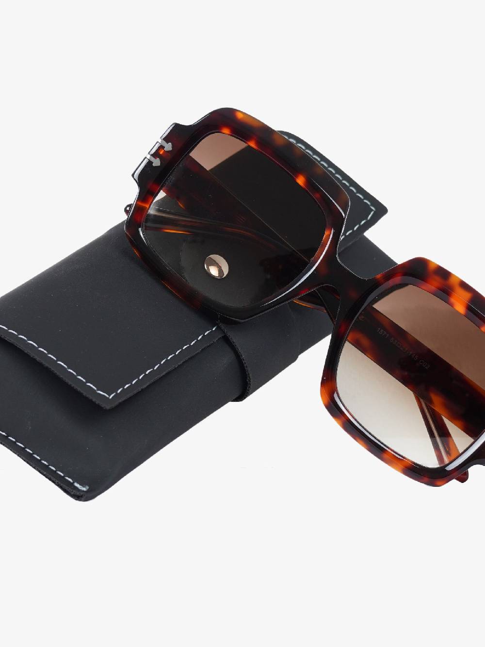 LABE Occhiali Da Sole Unisex In Metallo Con Dettagli Dorati