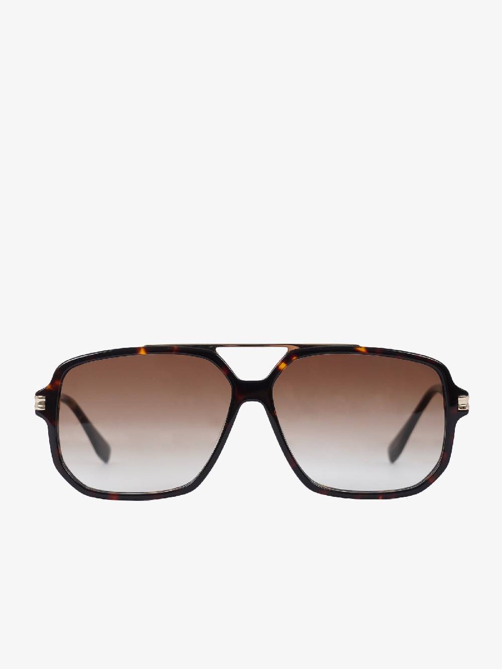 LABE Occhiali Da Sole Unisex In Metallo Con Lenti Marroni