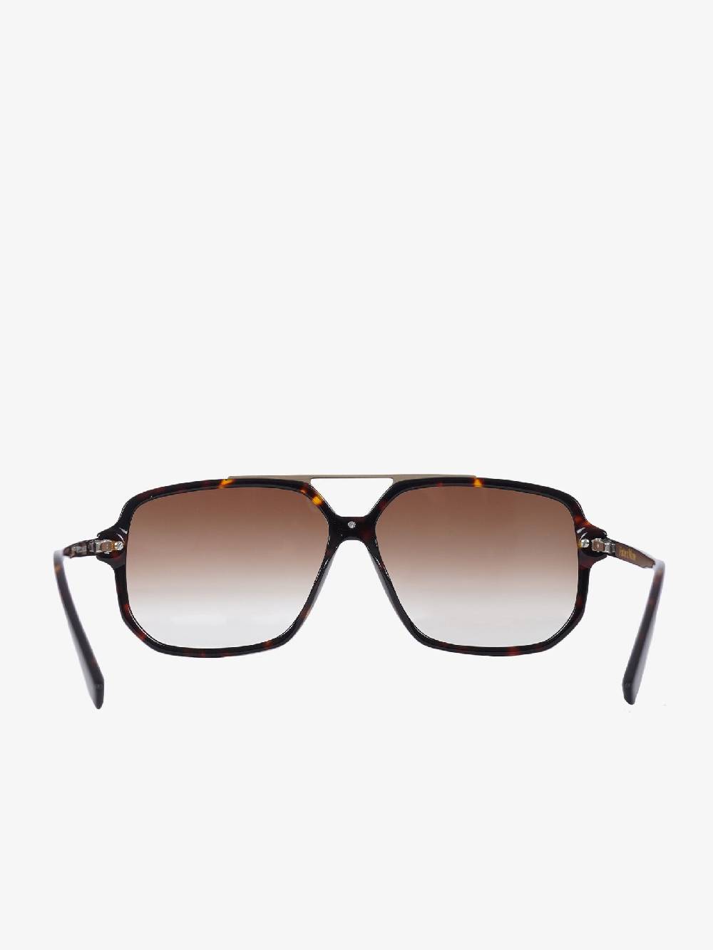 LABE Occhiali Da Sole Unisex In Metallo Con Lenti Marroni