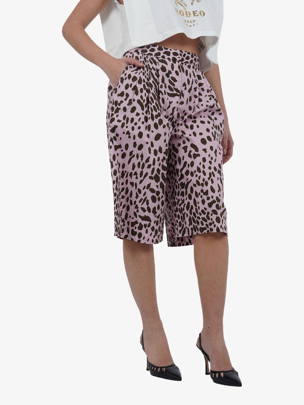 OTTOD'AME Bermuda GAS_DP9586 Donna Cotone Rosa