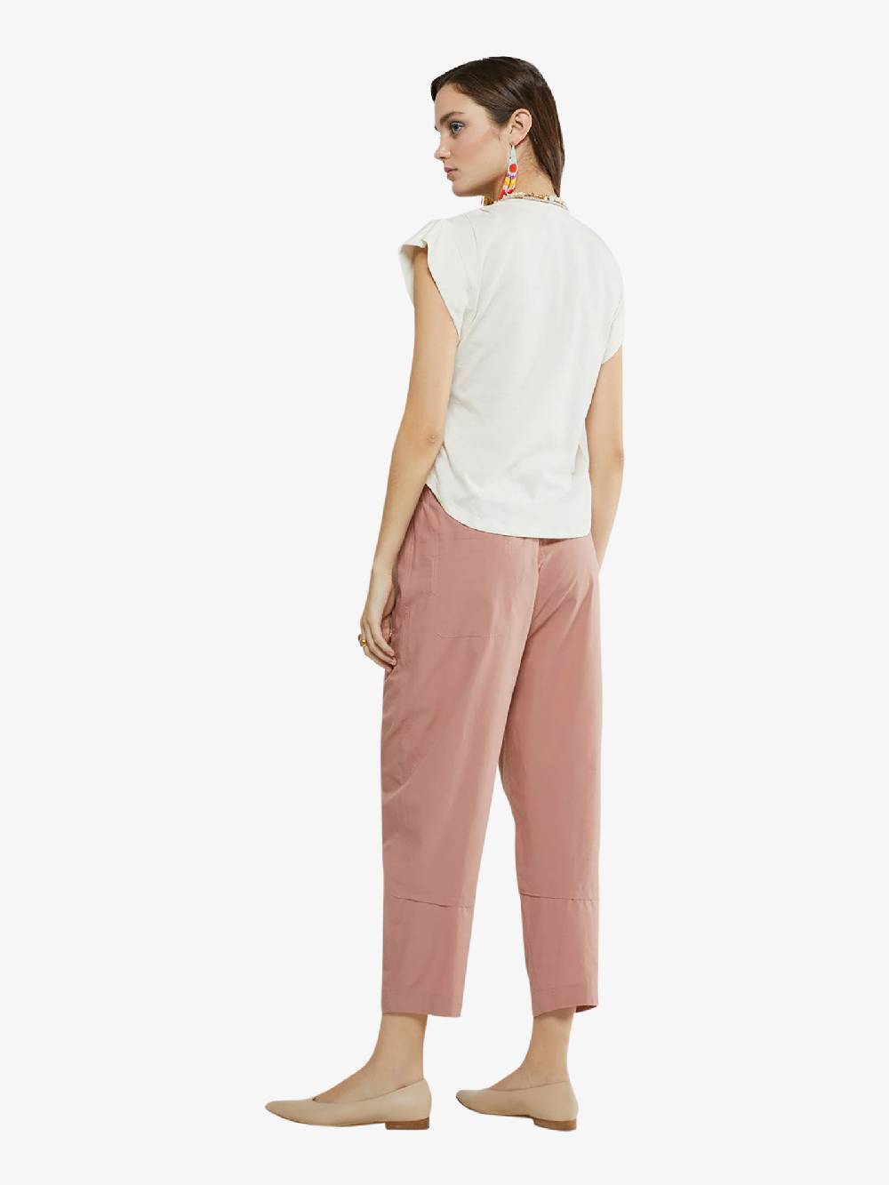 OTTOD'AME Pantalone PCH_DP9582 Donna Cotone Rosa