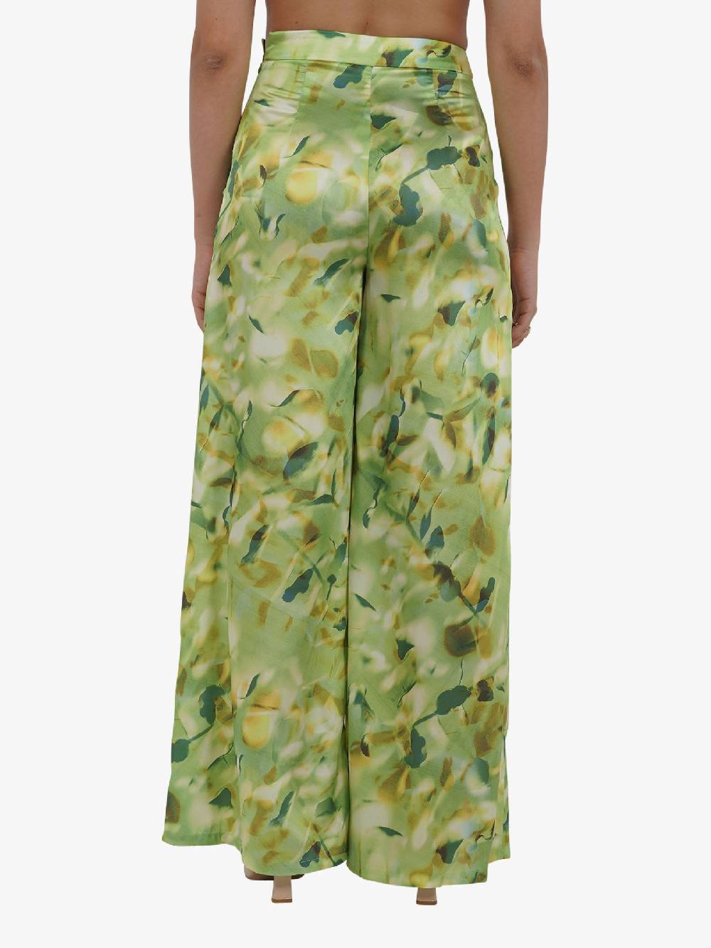 GLAMOROUS Pantalone A Gamba Larga AC2413 Donna Verde