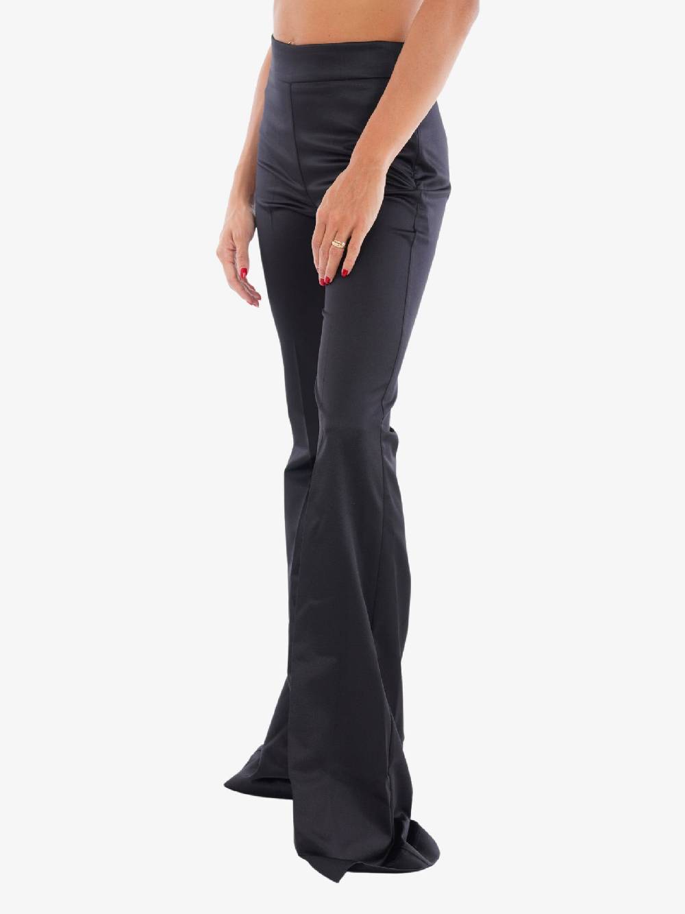 ANIYE BY Pantalone A Gamba Svasata Lea Donna In Tessuto Tecnico Nero