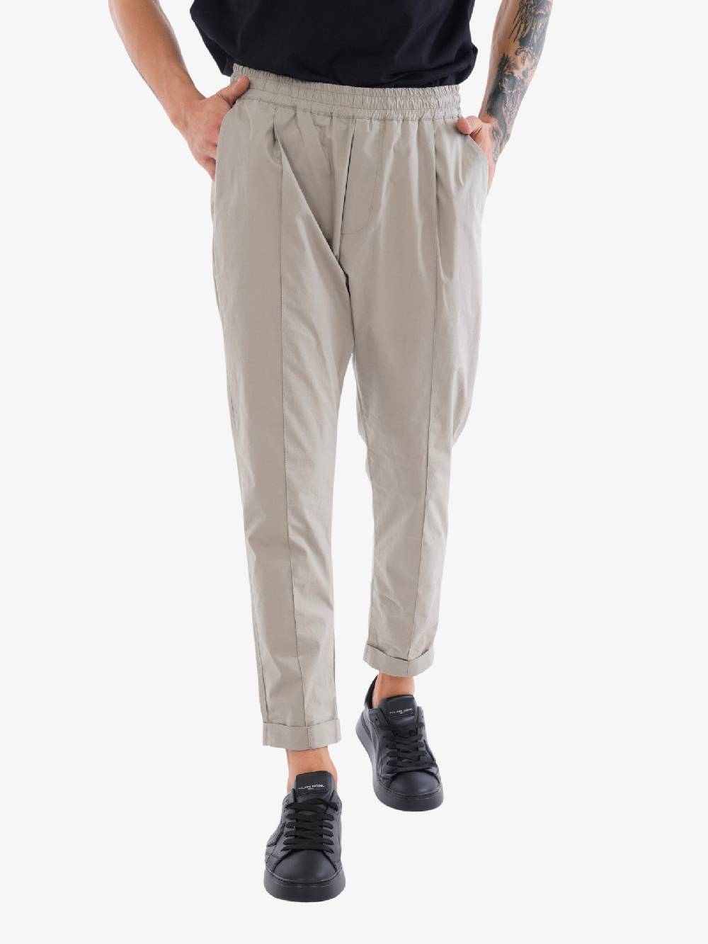 GOLDEN CRAFT Pantalone A Gambra Dritta Clancie Uomo In Cotone Beige