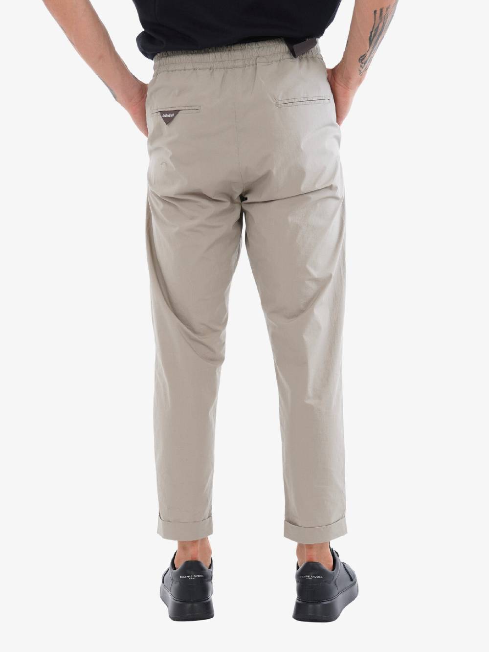 GOLDEN CRAFT Pantalone A Gambra Dritta Clancie Uomo In Cotone Beige