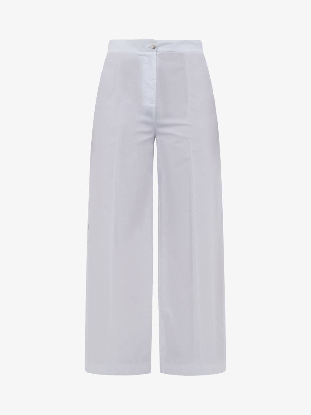NORA BARTH Pantalone A Palazzo 24133/P-107 Donna Cotone Bianco
