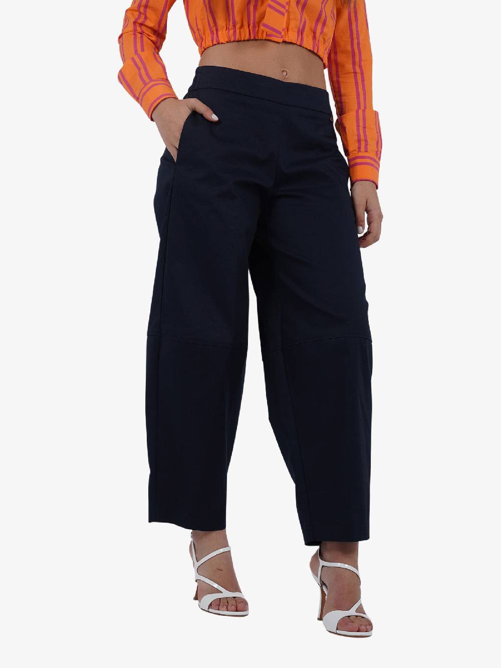 DIXIE Pantalone A Palazzo P840J147 Donna Cotone Blu