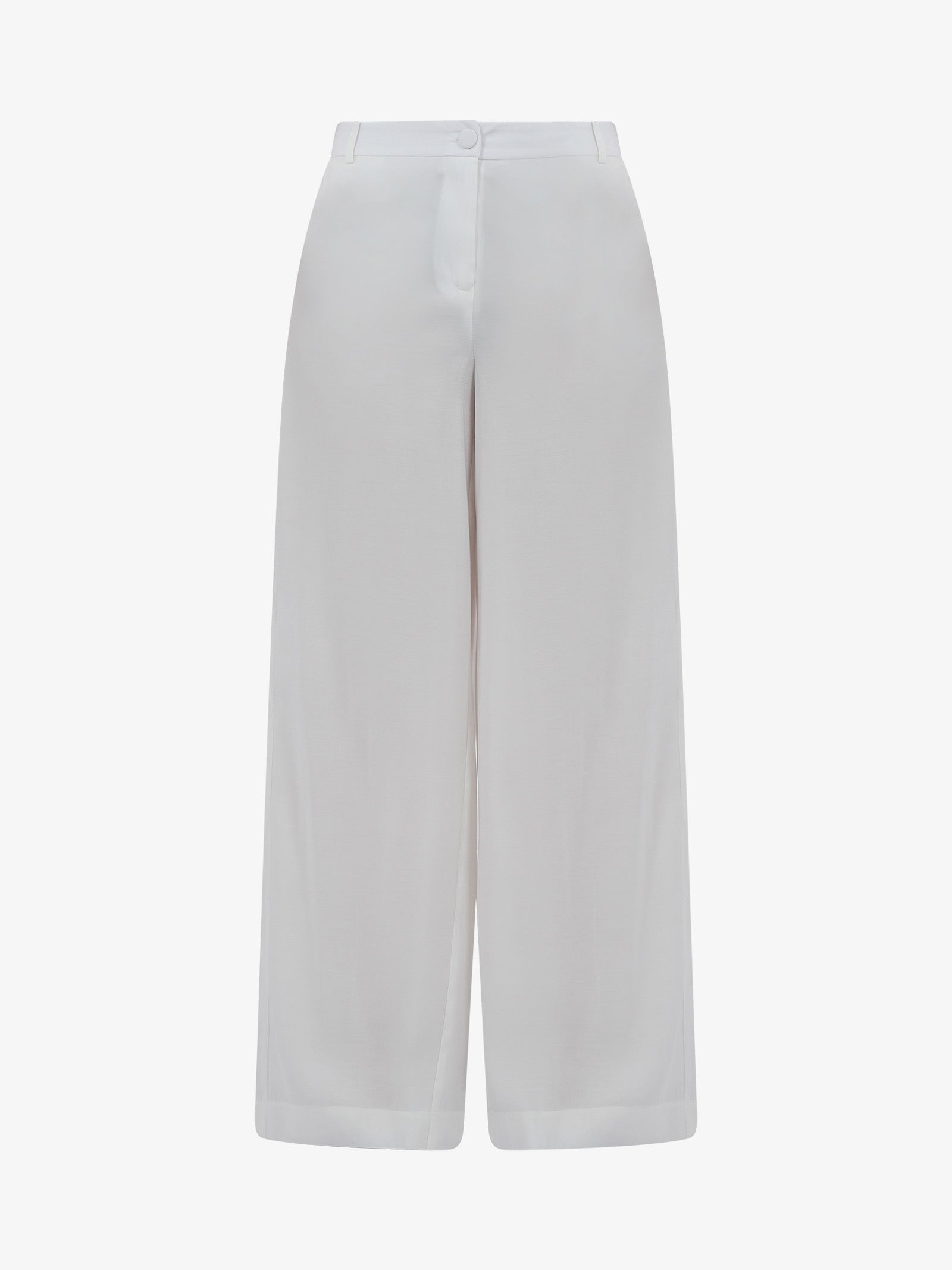 JIJIL Pantalone A Palazzo PA148 Donna Viscosa Bianco