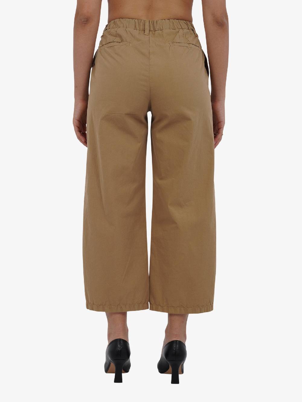 DIXIE Pantalone A Vita Alta P142J175 Donna Cotone Beige