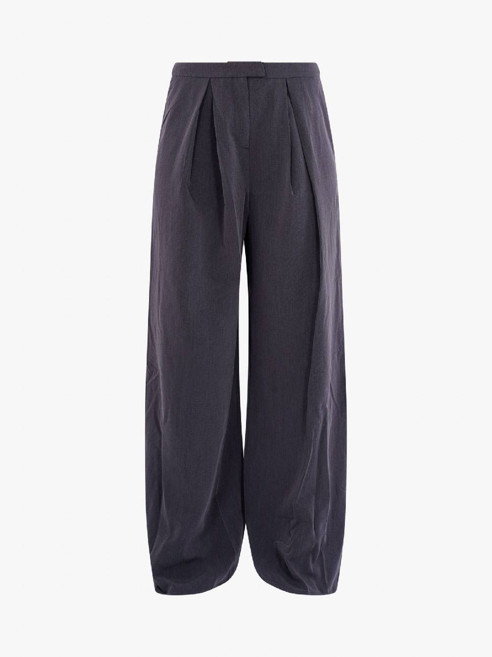 GLAMOROUS Pantalone Ampio A Palazzo Donna Con Pinces Grigio Scuro