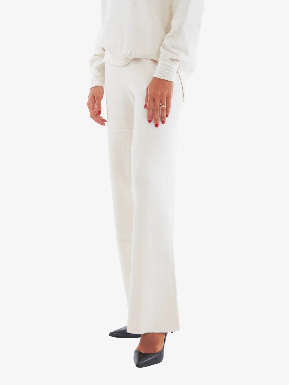 HAVE ONE Pantalone Ampio PNC-K020 Donna In Viscosa Burro