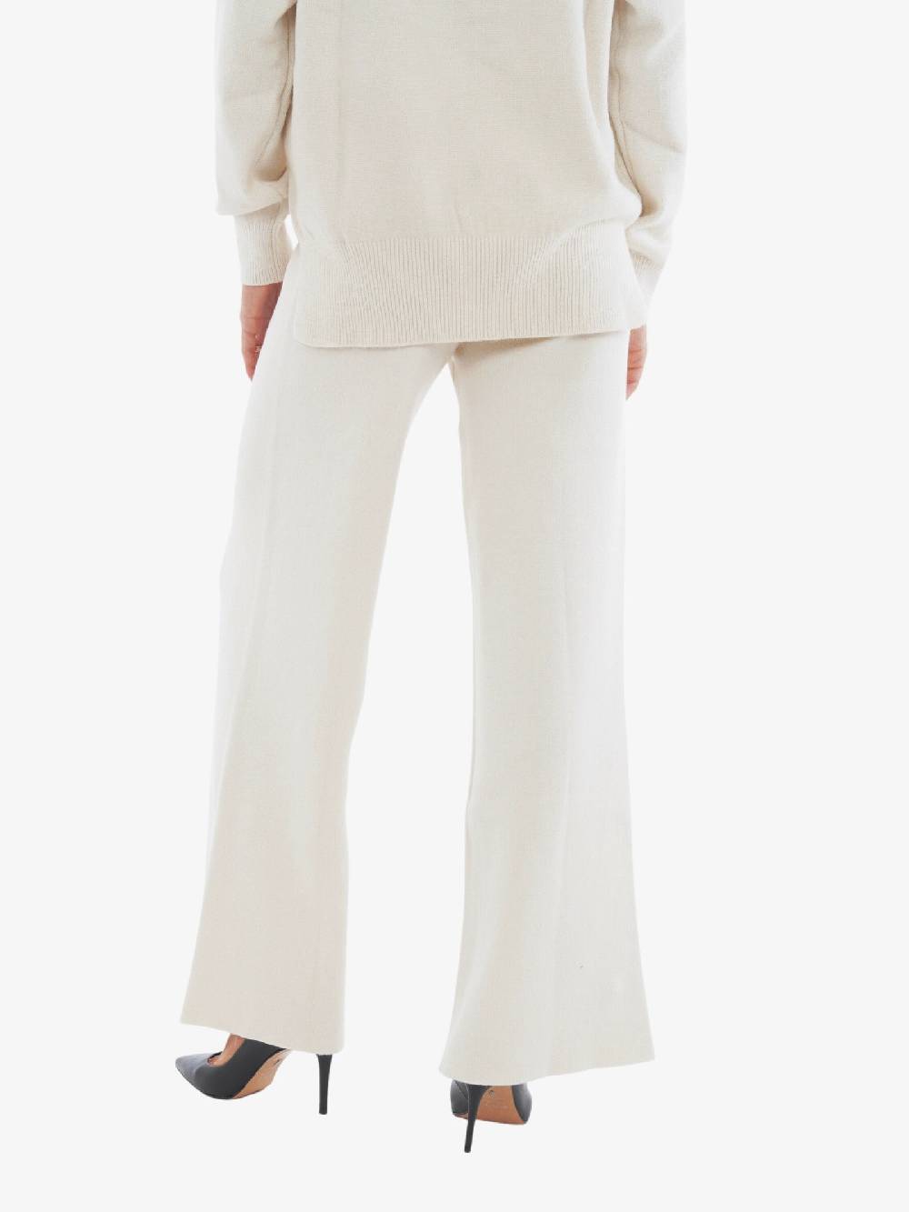 HAVE ONE Pantalone Ampio PNC-K020 Donna In Viscosa Burro