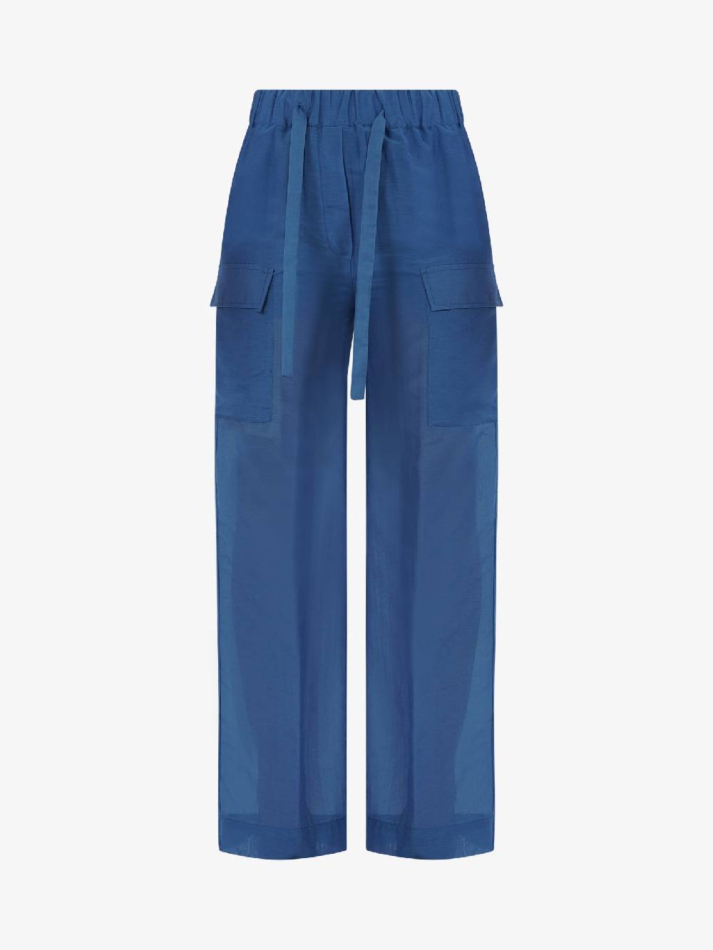 SEMICOUTURE Pantalone Aurora S4SI11 Donna Cotone Azzurro