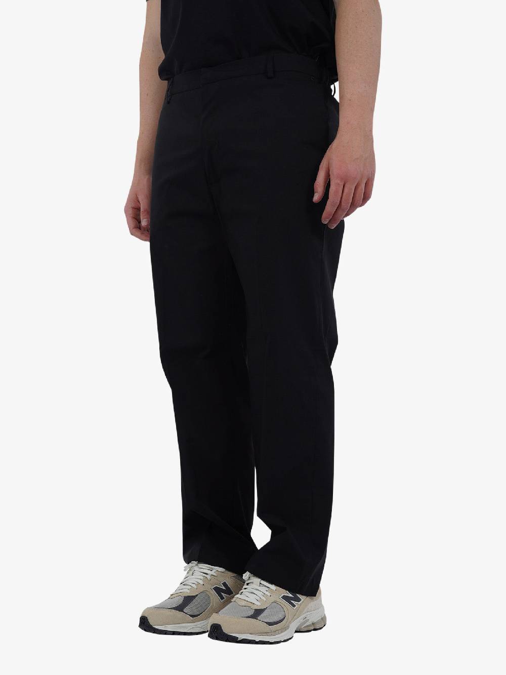 WHITE OVER Pantalone Baron PA/00904 Uomo Cotone Nero