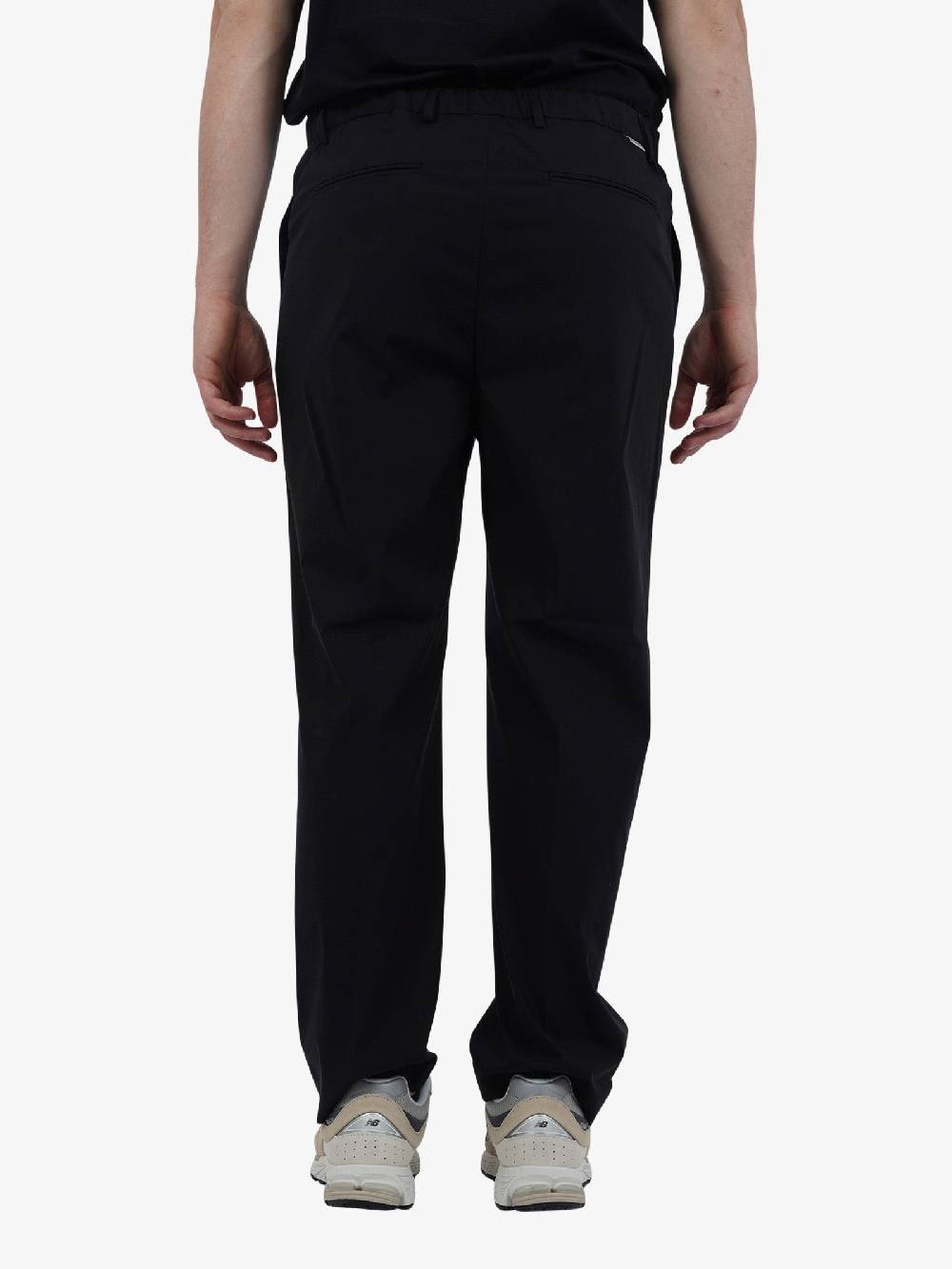 WHITE OVER Pantalone Baron PA/00904 Uomo Cotone Nero