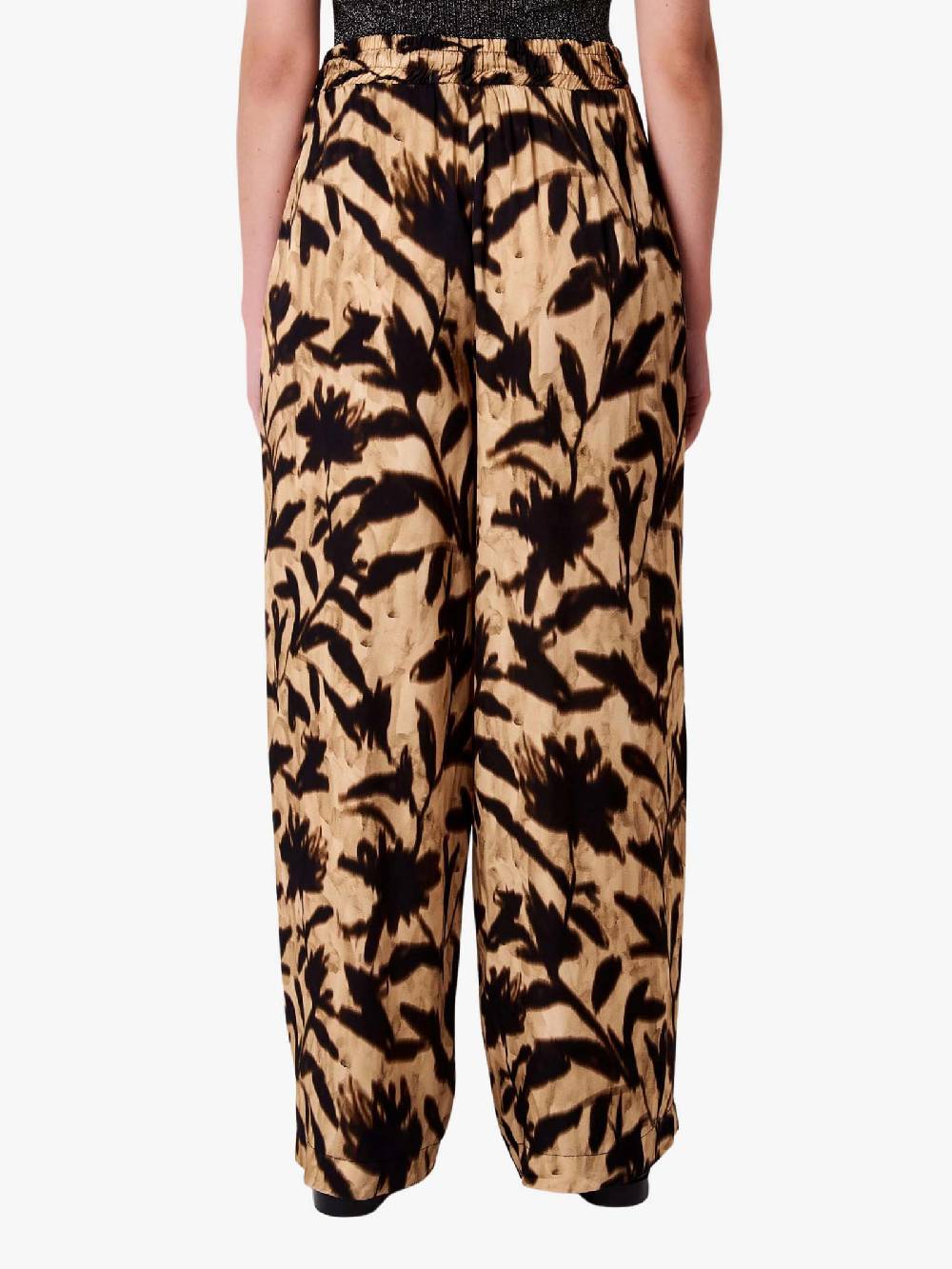 VICOLO Pantalone Boxer TR0620 Donna Satin Fantasia Beige