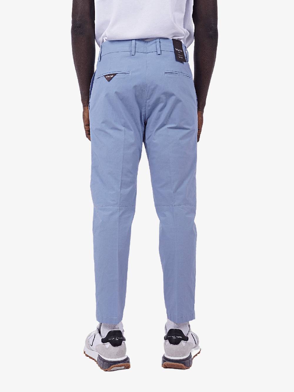 GOLDEN CRAFT Pantalone Charles In Cotone Uomo Azzurro