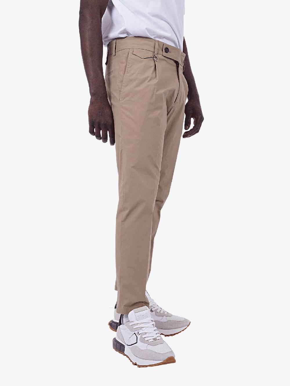 GOLDEN CRAFT Pantalone Charles In Cotone Uomo Beige
