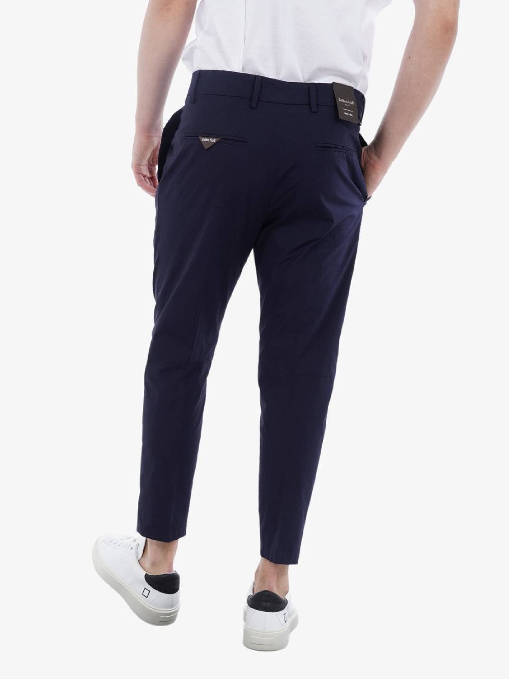 GOLDEN CRAFT Pantalone Charles In Cotone Uomo Blu Scuro