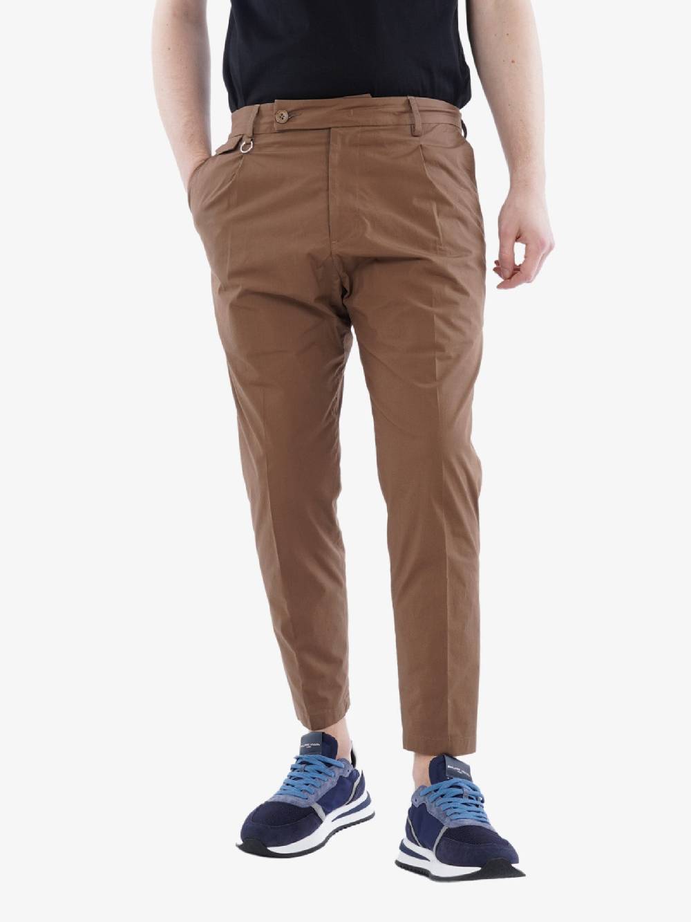 GOLDEN CRAFT Pantalone Charles In Cotone Uomo Marrone