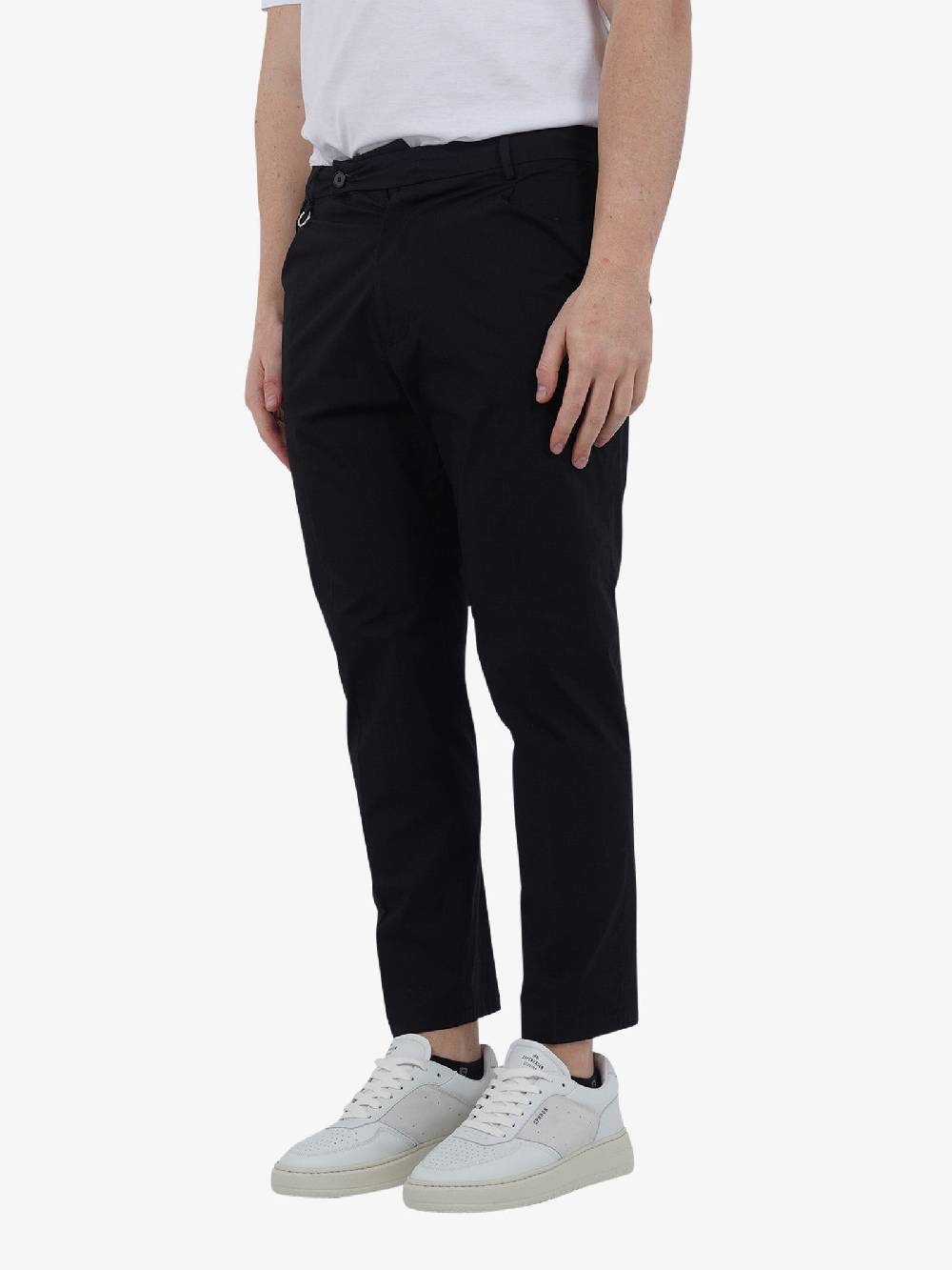 GOLDEN CRAFT Pantalone CHARLES LIGHT GC1PSS246656 Uomo Cotone Nero